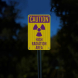 High Radiation Area Aluminum Sign (EGR Reflective)