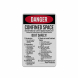 OSHA Confined Space Decal (Reflective)