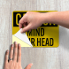 OSHA Caution Mind Your Head Decal (Reflective)