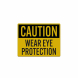 PPE Wear Eye Protection Decal (Reflective)