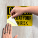 OSHA Enter At Your Own Risk Decal (Reflective)