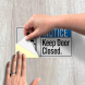 ANSI Notice Keep Door Closed Decal (Reflective)