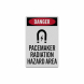 OSHA Pacemaker Radiation Hazard Area Decal (Reflective)