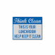 Help Keep Your Lunchroom Clean Decal (Reflective)