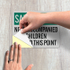 Safety First No Unaccompanied Children Decal (Reflective)