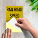 Railroad Speed Limit 5 MPH Decal (Reflective)