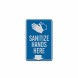 Sanitize Hands Here Decal (Reflective)