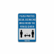 Practice Social Distancing While Inside Fitness Center Decal (Reflective)