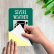 Severe Weather Shelter Area Decal (Reflective)