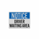 OSHA Driver Waiting Area Decal (Reflective)