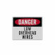 OSHA Low Overhead Wires Decal (Reflective)