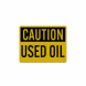 Used Oil Hazard Decal (Reflective)