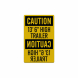 OSHA Caution Rearview Mirror Decal (Reflective)