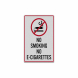 No Smoking No E-Cigarettes Decal (Reflective)