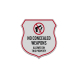 No Concealed Weapons Decal (Reflective)