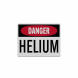 OSHA Danger Helium Decal (Reflective)