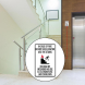 Bilingual Elevator Fire Use Stairs Decal (Non Reflective)
