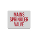 Main Sprinkler Valve Decal (Reflective)