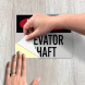 OSHA Danger Elevator Shaft Decal (Reflective)