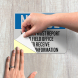 OSHA Visitors Report To Field Office Decal (Reflective)