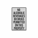 No Alcoholic Beverages Or Drugs Permitted On This Property Decal (Reflective)