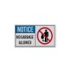 ANSI No Garbage Allowed Decal (Reflective)