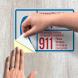 Bilingual 911 Police Fire Paramedic Decal (Reflective)