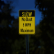 Slow No Dust 5 MPH Aluminum Sign (Reflective)