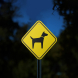 Golden Retriever Guard Dog Symbol Aluminum Sign (Reflective)
