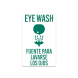 Bilingual Eye Wash Decal (Non Reflective)