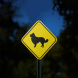 Border Collie Guard Dog Symbol Aluminum Sign (Reflective)