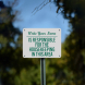 Write-On Responsible For Housekeeping Aluminum Sign (Reflective)