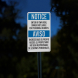 Bilingual Notice Company Not Responsible Aluminum Sign (Reflective)