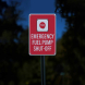 Emergency Fuel Pump Shut Off Aluminum Sign (Reflective)