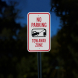 No Parking Tow Away Zone Aluminum Sign (Reflective)