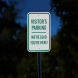 Visitors Parking Aluminum Sign (Reflective)