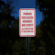 Parking For Church Members Aluminum Sign (Reflective)