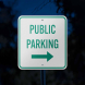 Public Parking Aluminum Sign (Reflective)