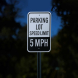 Speed Limit 5 MPH Aluminum Sign (Reflective)