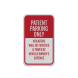 Patient Parking Only Aluminum Sign (Reflective)