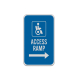 Access Ramp Aluminum Sign (Reflective)