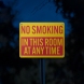 No Smoking In This Room Aluminum Sign (Reflective)