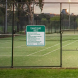 Tennis Court Rules Aluminum Sign (Reflective)