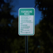 Playground Rules Use At Own Risk Aluminum Sign (Reflective)