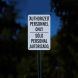 Bilingual Authorized Personnel Only Aluminum Sign (Reflective)