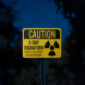 Caution X Ray Radiation Aluminum Sign (Reflective)
