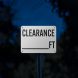 Write-On Clearance Ft Aluminum Sign (Reflective)