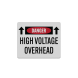 High Voltage Overhead Aluminum Sign (Reflective)