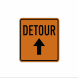 Detour Road Aluminum Sign (Reflective)