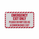 Emergency Exit Only Aluminum Sign (Reflective)